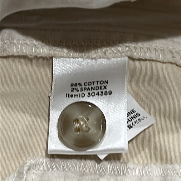 LL Bean Signature Washed Twill Cotton Shorts Light Khaki Sailcloth Size 4 - Picture 11 of 12